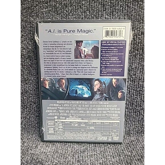NEW  Factory Sealed  A.I. Artificial Intelligence 2001 DVD Wide & Full Screen - Picture 2 of 3
